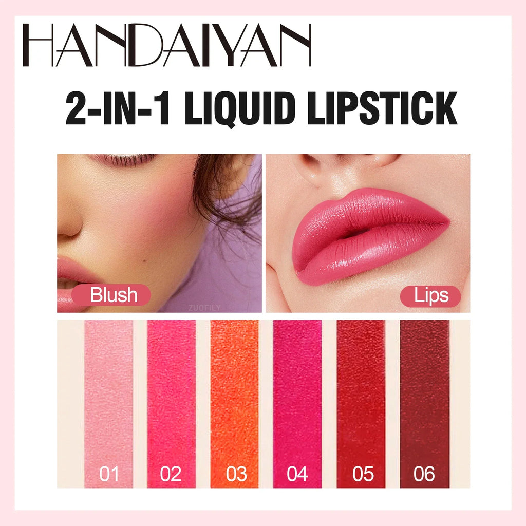 Fruit Juice Lip Tint - 2 In1 Lipstick and Blush