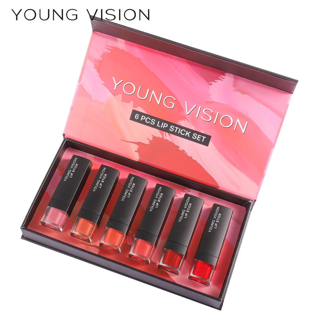 Velvet Matte Lipstick Gift Set - 6 Pcs