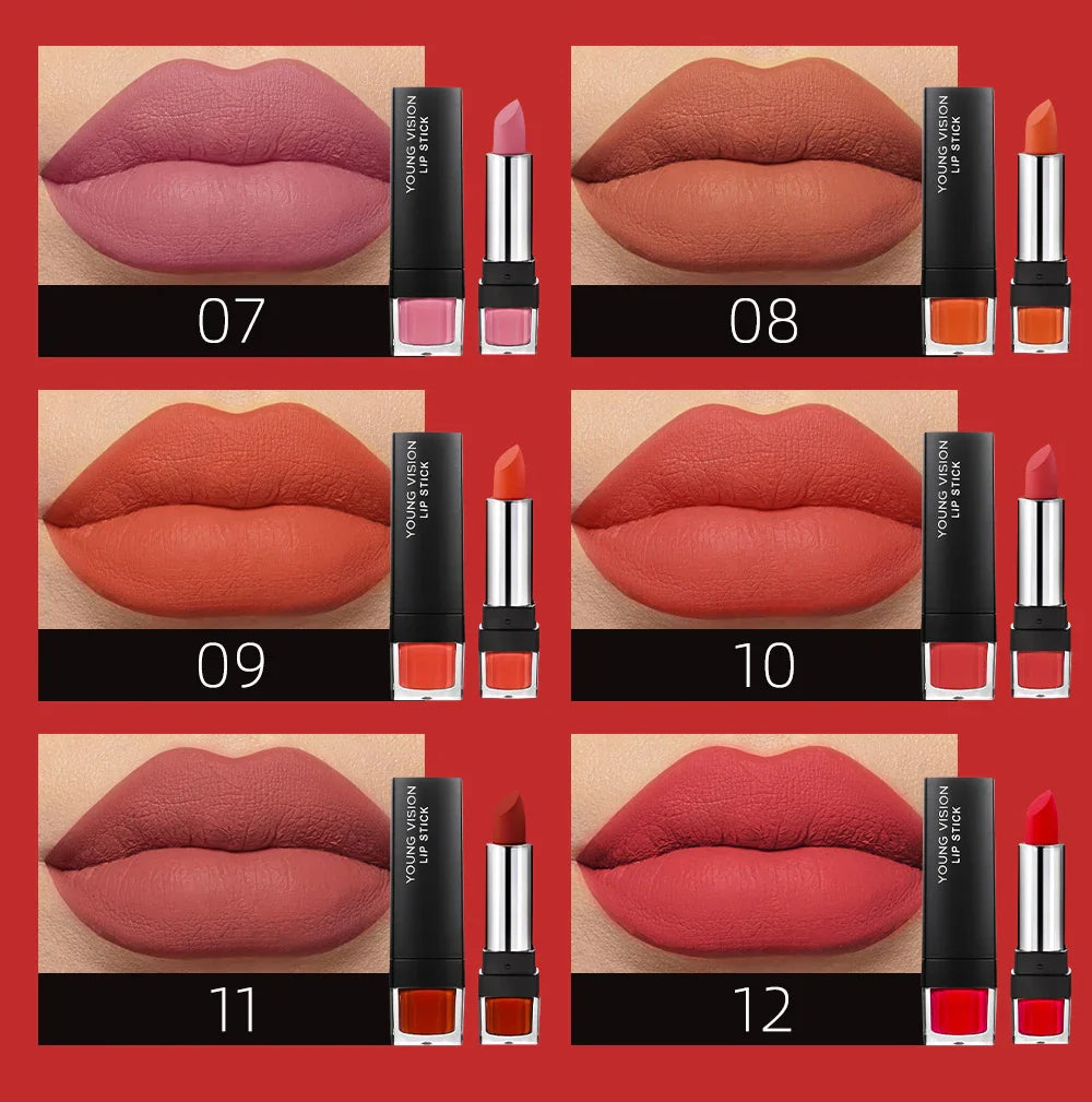 Velvet Matte Lipstick Gift Set - 6 Pcs